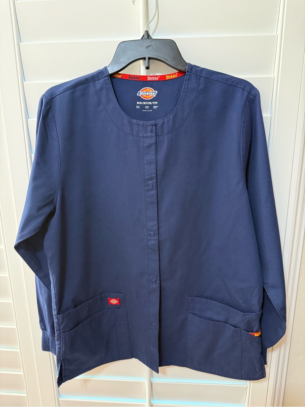 Dickies Women's Navy Button-Front Utility Jacket